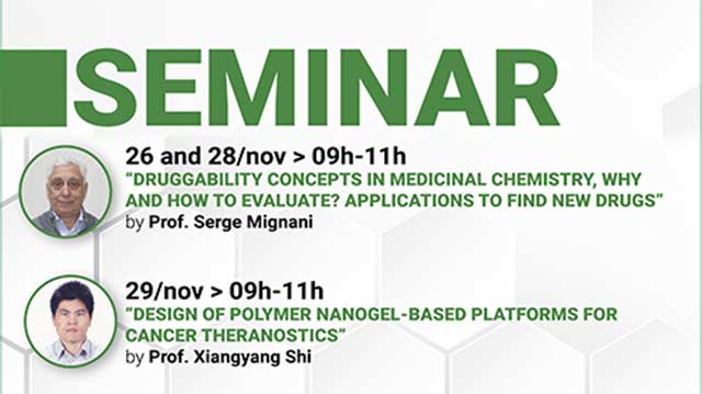 Program of the seminar with Professors Serge Mignani and Xiangyang Shi.
