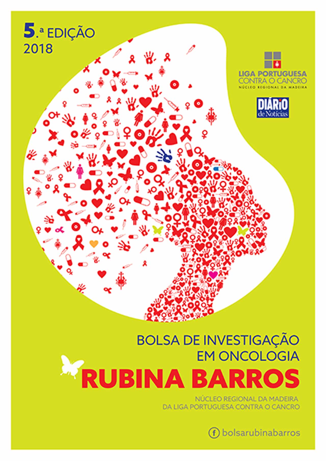 Poster of the 5th edition of the "Rubina Barros" grant.