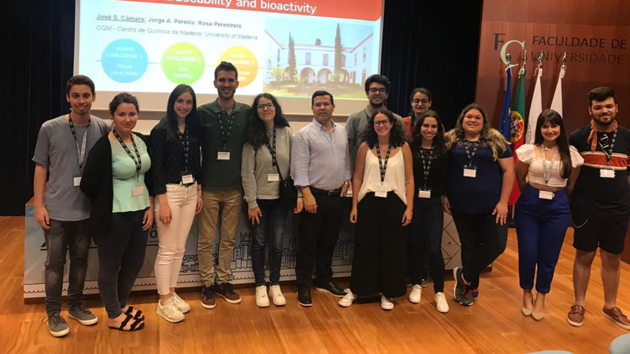 CQM researchers and students that participated in the 26th national meeting of the Portuguese Chemical Society.