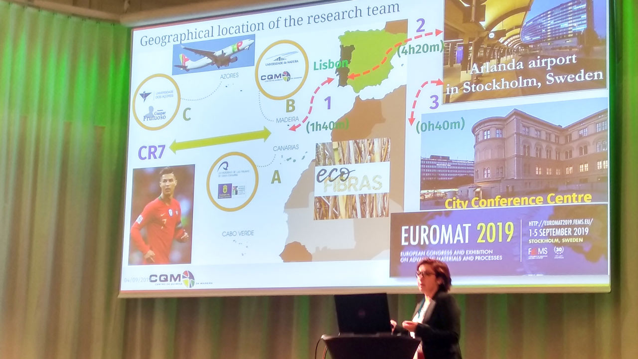 CQM researcher Dessy Pinto at EUROMAT 2019