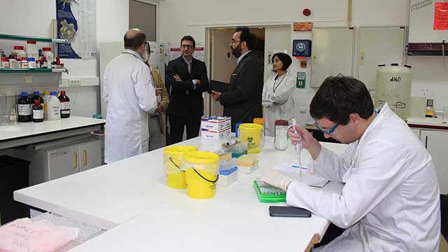 Representatives from the British embassy during their visit to CQM. 