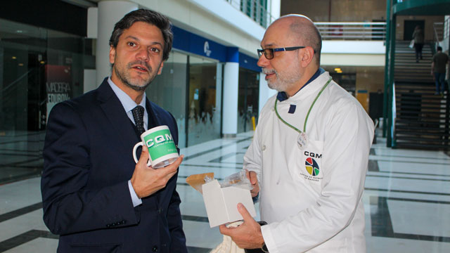 Dr. André Barreto and CQM's Scientific coordinator Professor João Rodrigues.